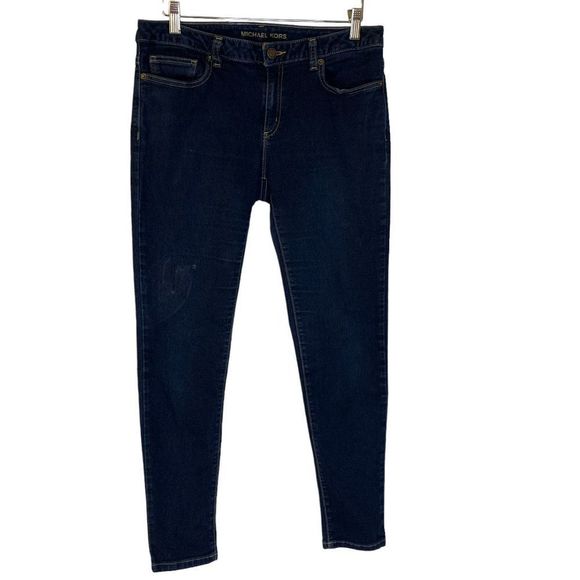 Michael Kors Denim - Michael Kors Women's size 8 Dark blue stretch denim Izzy skinny Jeans